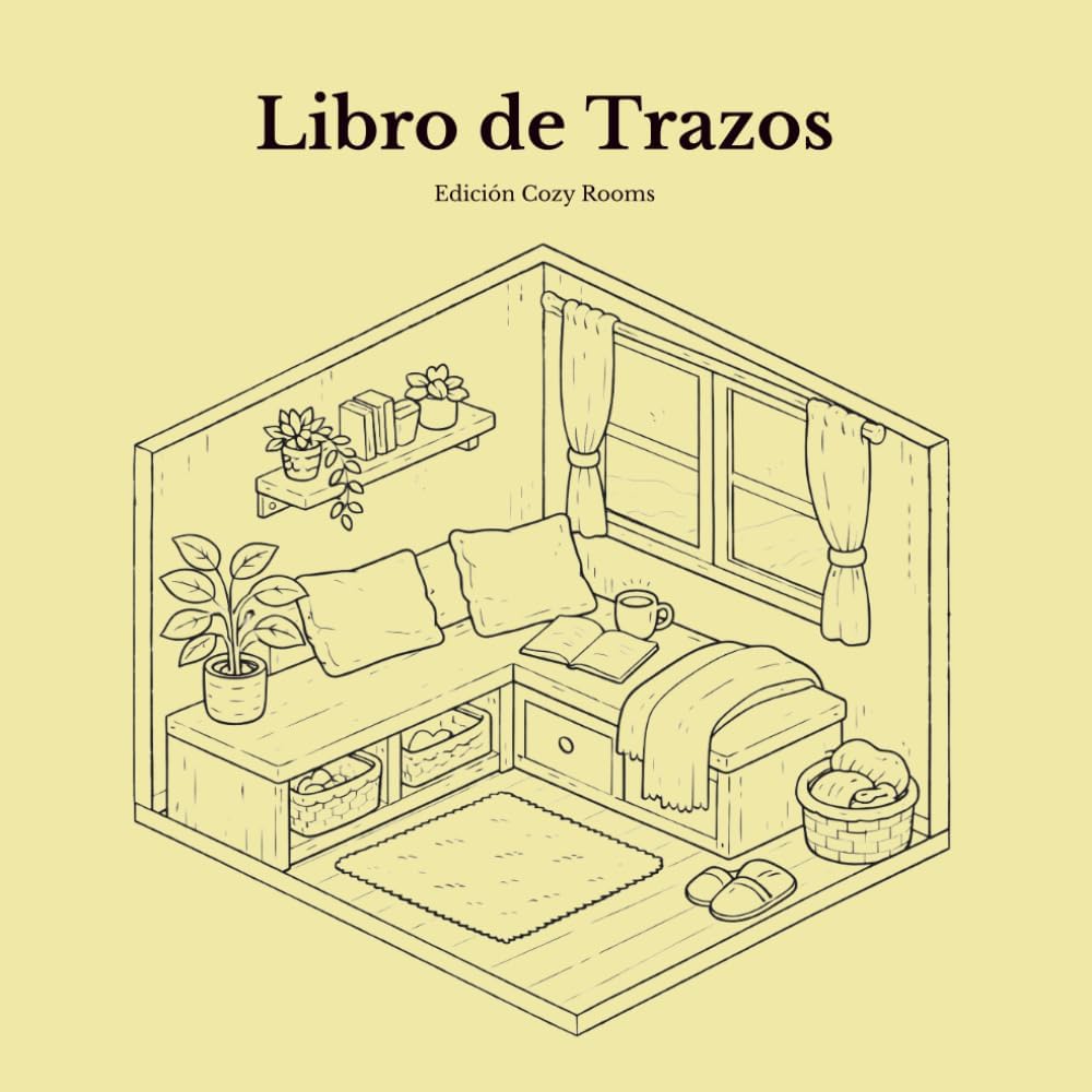 Libro de Trazos Para Adultos: Edición Cozy Rooms (Spanish Edition) by Moch Originals