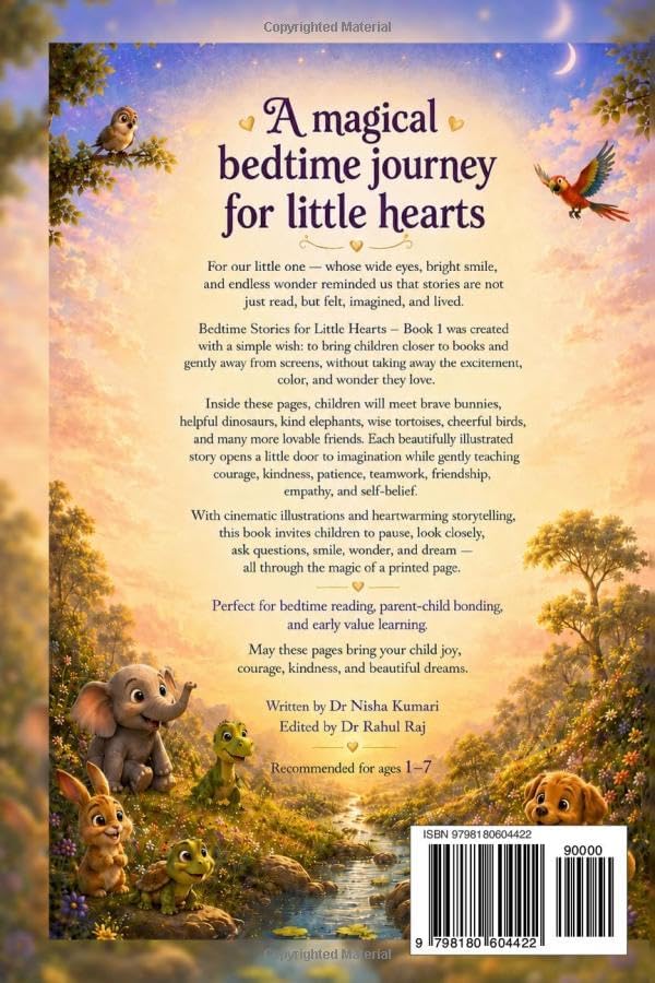 Bedtime Stories for Little Hearts by Dr Nisha Kumari