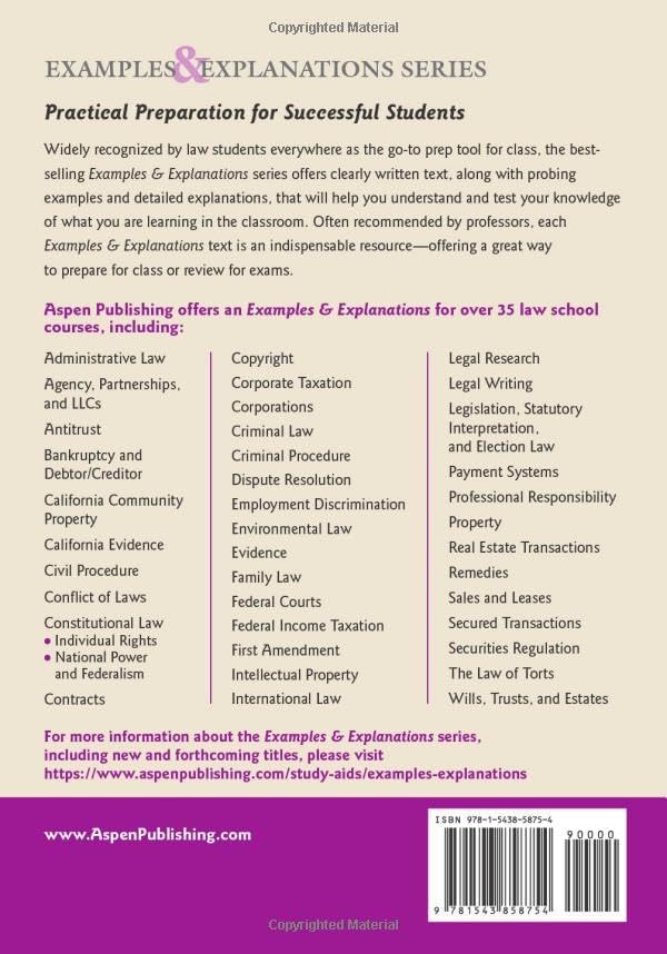 Examples & Explanations for Legal Writing by Terrill Pollman