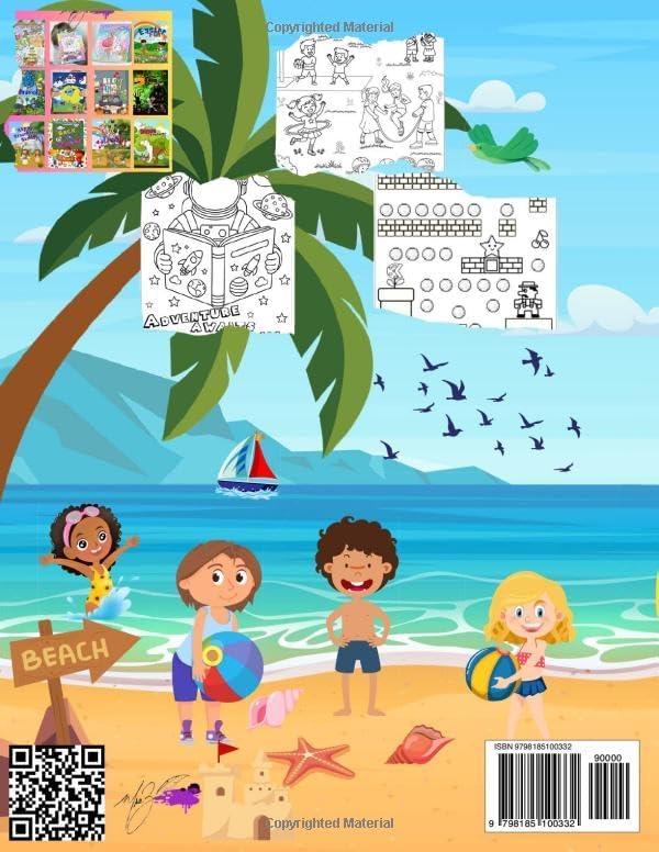 Summer Fun! Activity Coloring Book by Mrs. Z.
