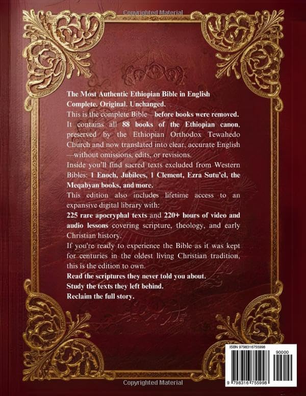 The Most Authentic Ethiopian Bible In English Complete: Featuring the Book of Enoch, Missing Apocrypha, Lost Scriptures, and Many More Ancient Sacred Texts by Ezra Marshall