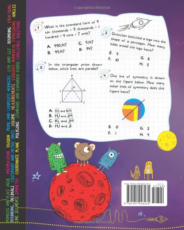 Math Practice Workbook Grades 4-5: 1000+ Questions You Need to Kill in Elementary School by Brain Hunter Prep (Arithmetic, Algebra, Geometry, ... more in Kill It Series by Brain Hunter Prep) by Brain Hunter Prep