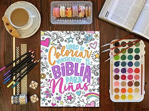 Libro de colorear - Versículos de la Biblia para niñas (Spanish Edition) by Inspired To Grace