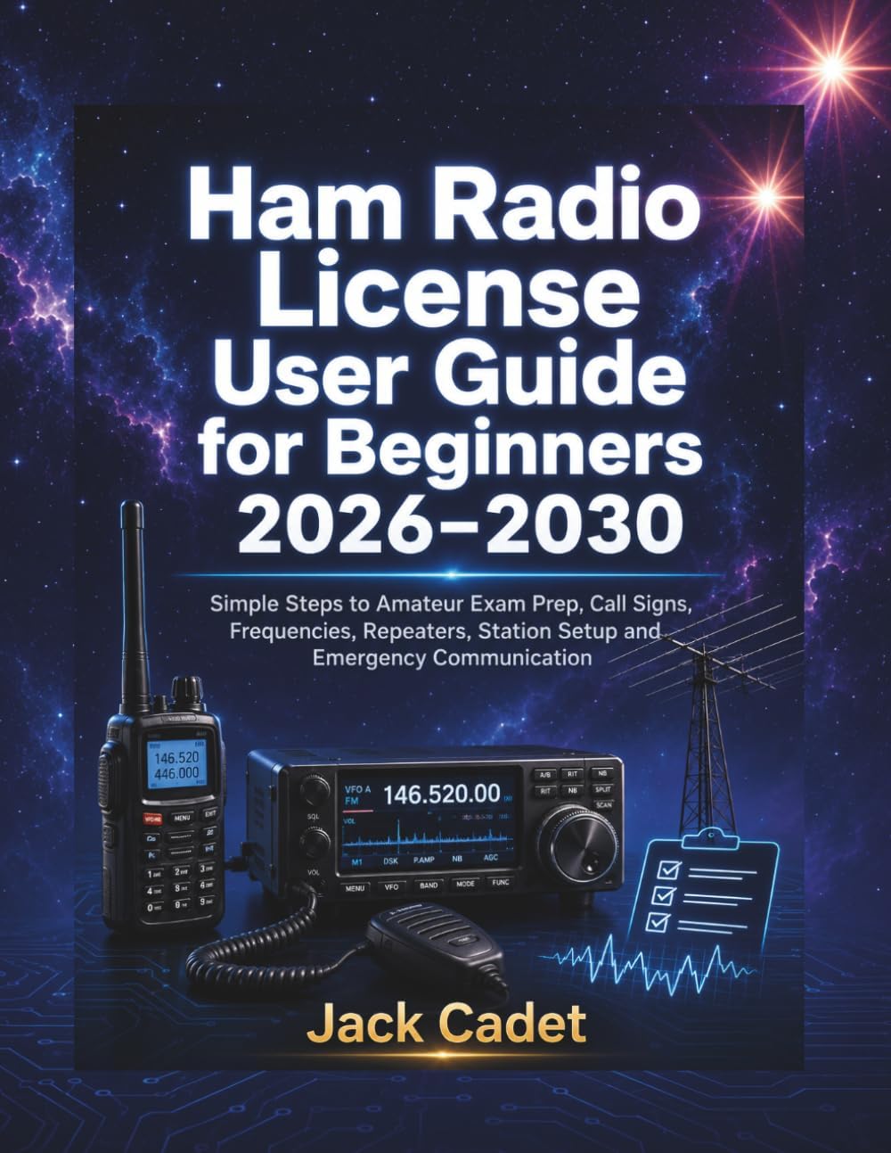 Ham Radio License User Guide for Beginners 2026–2030: Simple Steps to Amateur Exam Prep, Call Signs, Frequencies, Repeaters, Station Setup and Emergency Communication by Jack Cadet