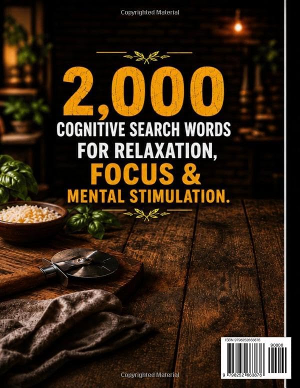 PIZZA WORD SEARCH PUZZLES FOR SENIORS: LARGE PRINT 100 THEMED WORDS EACH WITH 20 WORDS THATS 2000 WORDS by Brian R Flynn
