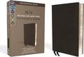 NIV, Personal Size Reference Bible, Large Print, Premium Leather, Calfskin, Black, Red Letter, Comfort Print by Zondervan
