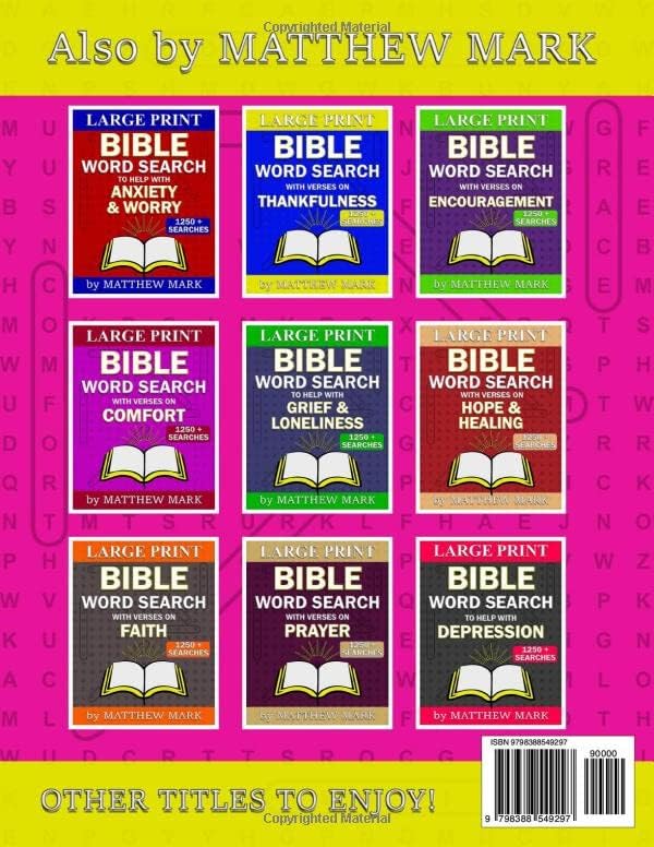 Large Print Bible Word Search – with Verses on Forgiveness (Large Print Bible Word Searches) by Matthew Mark