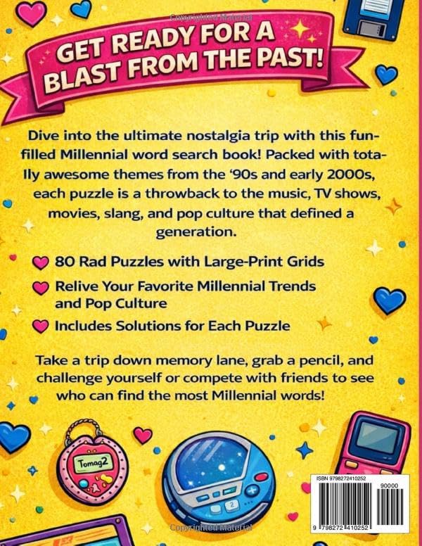 Millennial Word Search: Large Print 80s, 90s & 2000s Nostalgic Puzzle Book for Adults, Seniors & Teens - Retro Pop Culture, Music, Fashion & Throwback ... Gifts) (The Millennial Memories Word Search) by Alecia Olevia