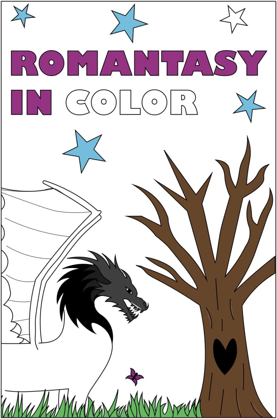 Romantasy in Color: Adult Coloring Book by Krista Coffee