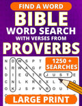 Bible Word Search Large Print – with Verses from Proverbs (Large Print Bible Word Searches) by Matthew Mark