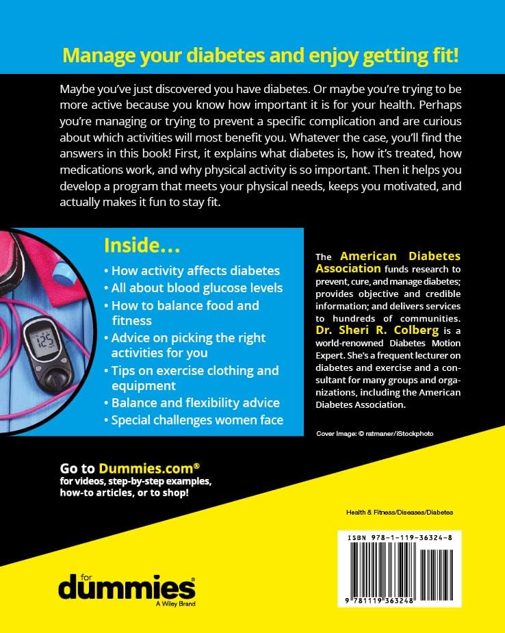 Diabetes & Keeping Fit For Dummies by American Diabetes Association