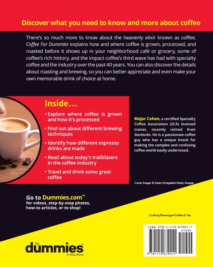 Coffee For Dummies by Major Cohen