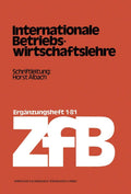 Internationale Betriebswirtschaftslehre (Zeitschrift für Betriebswirtschaft) (German Edition) by Horst Albach