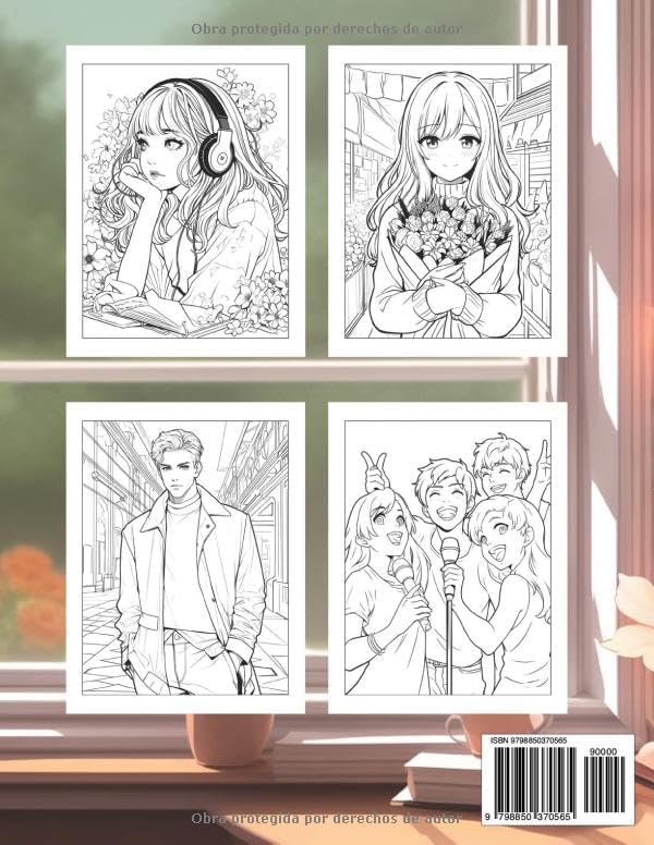 Libro para Colorear Anime: Urban Edition: Serie de Libros para Colorear de Arte Manga & Kawaii. Bonito para Chicos y Chicas. Diseño Adecuado para ... para Mujeres y Hombres (Spanish Edition) by Miko Sakura