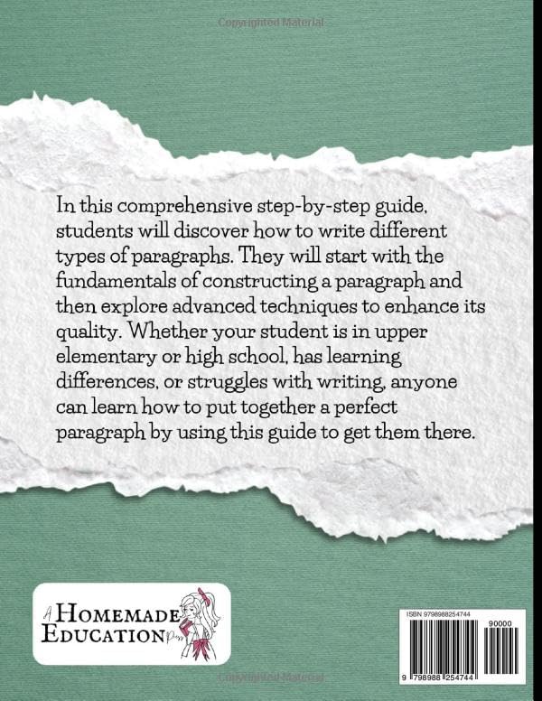 Perfect Paragraphs: A Step-By-Step Writing Guide (Homeschool Writing Workbooks) by Shelby Dersa