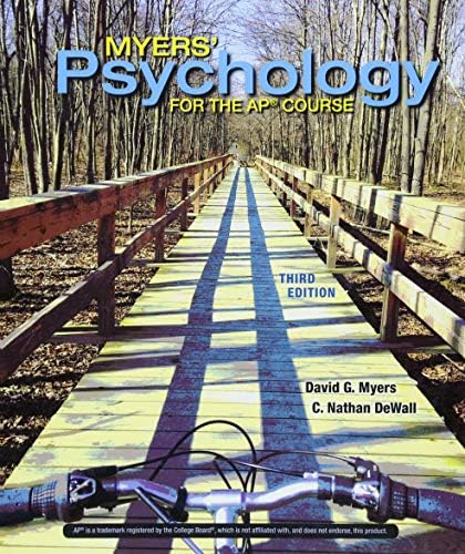 Myers' Psychology for the Ap(r) Course by David Myers