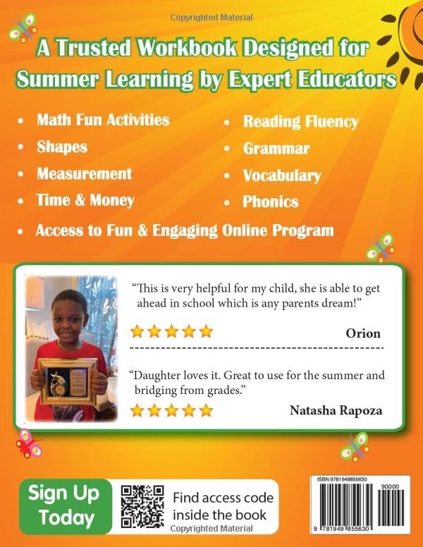 Lumos Summer Learning HeadStart, Grade 1 to 2 - Fun Activities, Math, Reading, Vocabulary, Writing, Phonics, Fluency and Grammar: Standards-Aligned ... (Summer Learning HeadStart by Lumos Learning) by Lumos Learning