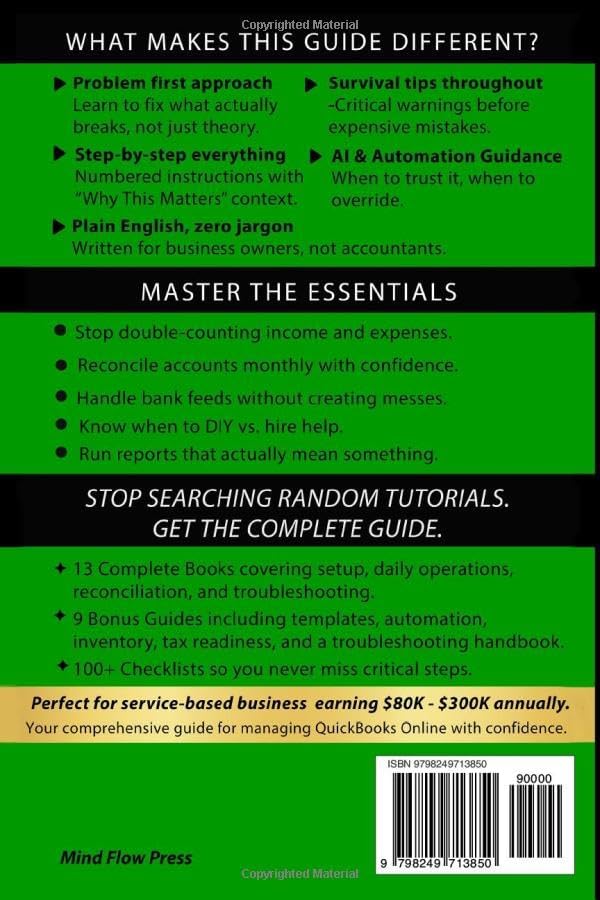 QuickBooks Online Survival Guide for Beginners — 2026 Updated Edition: Step-by-Step Guide to Mastering QuickBooks Online, Fixing Common Errors, ... Accounting Experience for Small Business. by Mind Flow Press