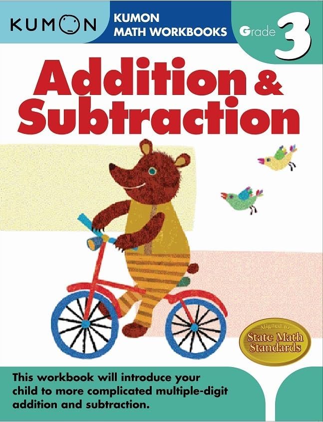 Kumon Grade 3 Addition & Subtraction (Kumon Math Workbooks) by Kumon Publishing