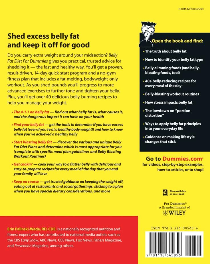 Belly Fat Diet For Dummies by Erin Palinski-Wade