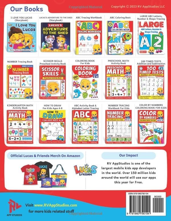 Word Search For Kids Puzzle Book: 100+ Word Puzzles | Fun Challenges For Children Ages 4-8 | Search and Find Words Activity Book With Multiple Levels Of Difficulty by Lucas & Friends by RV AppStudios