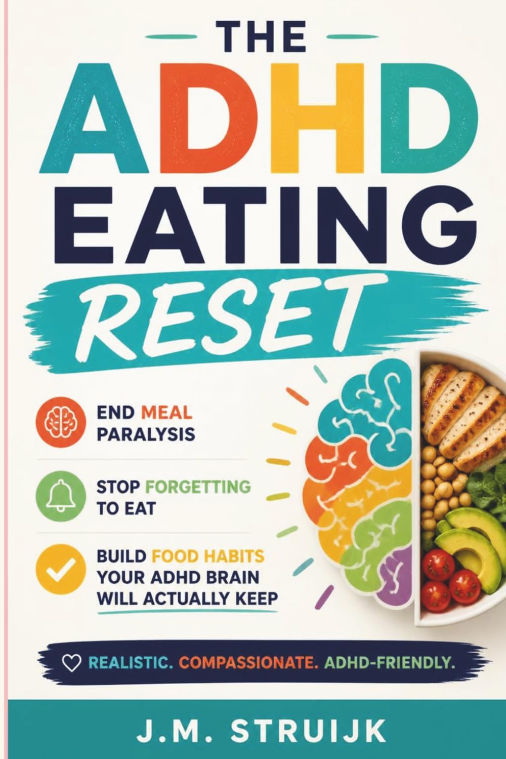 The ADHD Eating Reset: Stop the Shame Spiral, Fix Your Relationship with Food, and Actually Eat—Without Meal Plans or Willpower (The ADHD Reset Series) by J.M. Struijk