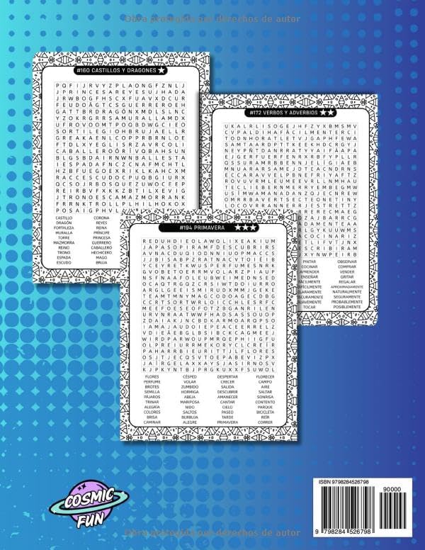 Sopa de Letras en Español para Adultos Letra Grande: 3000+ Palabras para Estimular la Memoria y Relajar la Mente. Spanish Word Search for Adults Large Print – Puzzle Book (Spanish Edition) by Cosmic Fun