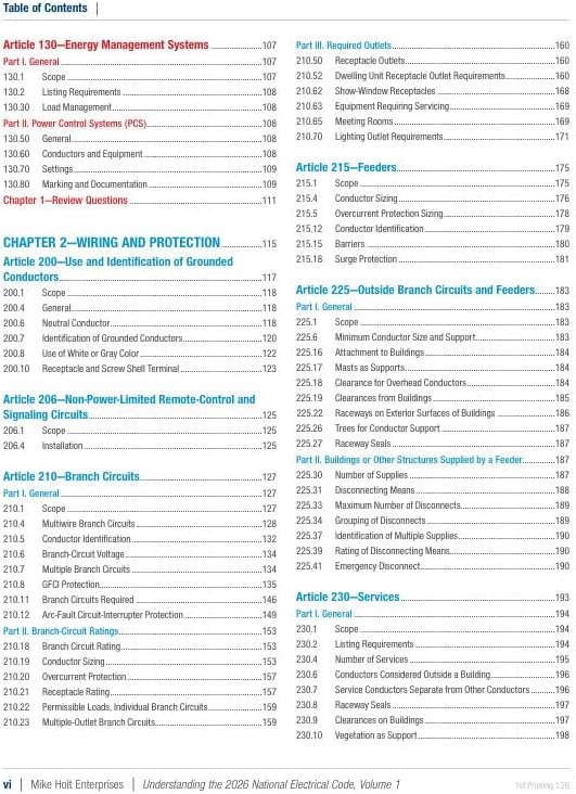Mike Holt's Illustrated Guide to Understanding the National Electrical Code, Volume 1 Textbook, Articles 90 - 480, Electrical Exam Preparation, 2026 NEC by Mike Holt