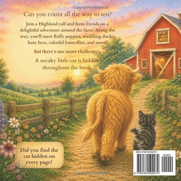 The Highland Calf and Friends: A Farm Counting Adventure by Jessica Justice