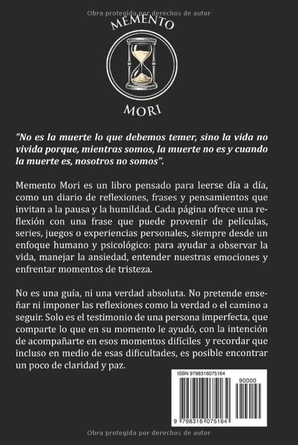 Memento Mori: Recuerda tu Muerte (Instantes Eternos: Colección Tempus.) (Spanish Edition) by Humberto Montesinos