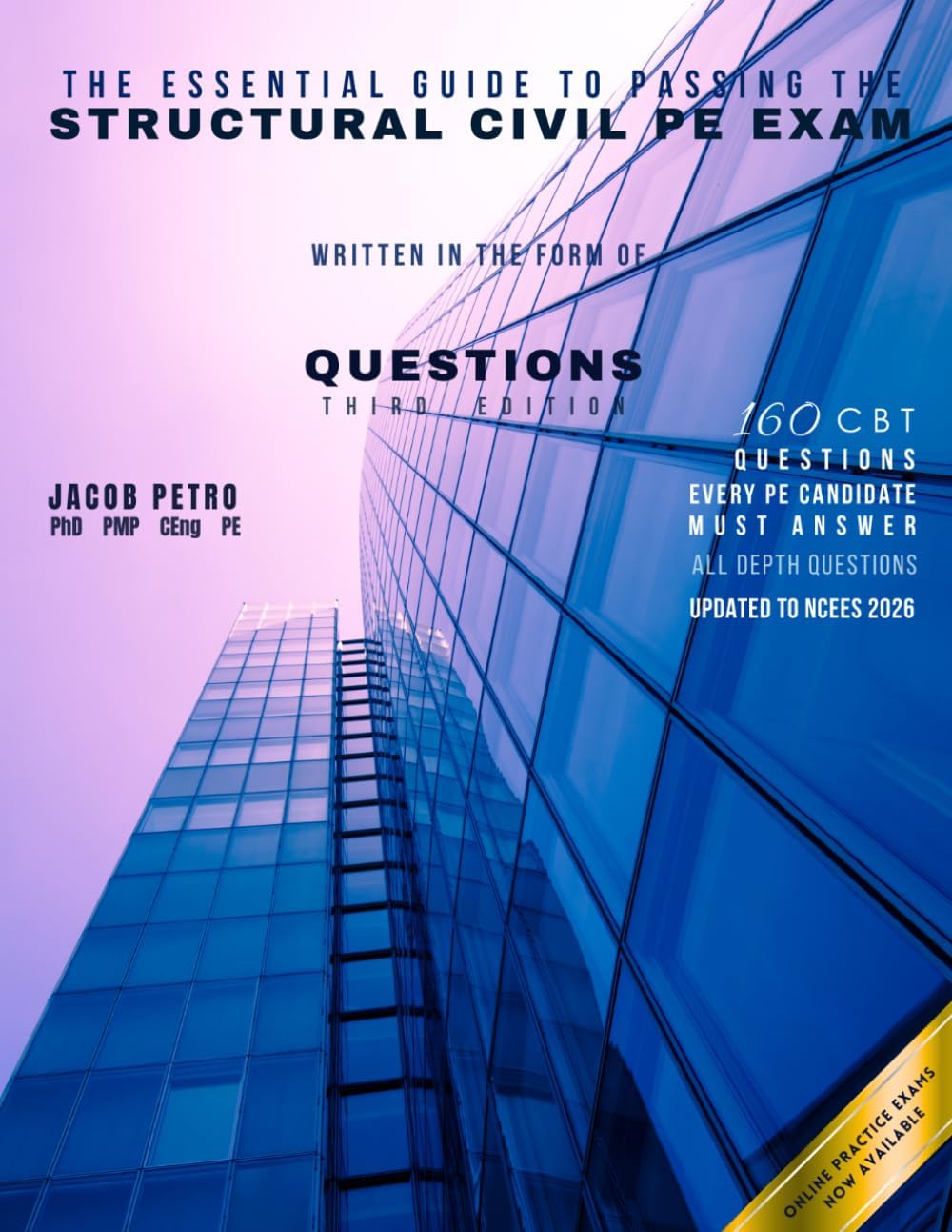The Essential Guide to Passing the Structural Civil PE Exam Written in the form of Questions: 160 CBT Questions Every PE Candidate Must Answer by Dr Jacob Petro PE