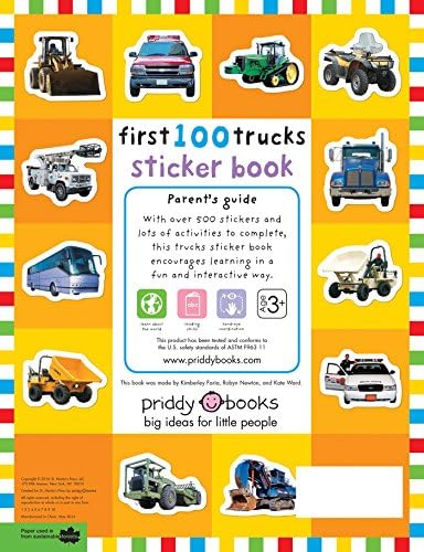First 100 Stickers: Trucks and Things That Go: Over 500 stickers for learning and play! by Roger Priddy