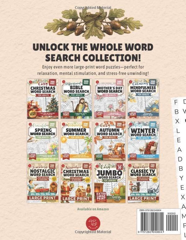 Relaxing Father’s Day Word Search for Adults: Large Print Word Puzzles for Stress Relief and Quiet Downtime (Word Find Books For Adults) by TG Edition