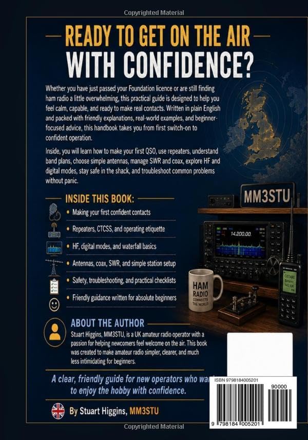 Ham Radio Made Easy: A Friendly Beginner’s Guide to Getting on the Air with Confidence by Stuart Higgins