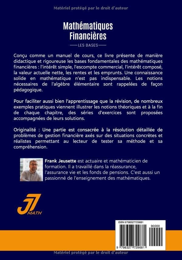 Mathématiques Financières: Les bases (French Edition) by Frank Jeusette