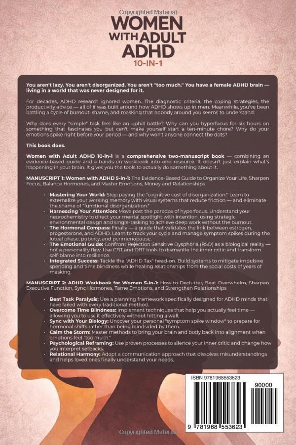 Women with Adult ADHD 10-in-1: The Complete Roadmap to Mastering Your Mind, Body, and Home, Evidence-Based Tools to Thrive with ADHD by Vivian Whitmore
