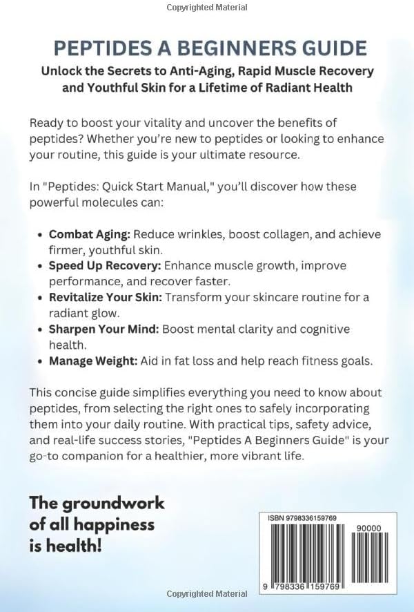 Peptides A Beginners Guide: Unlock the Secrets to Anti-Aging Rapid Muscle Recovery and Youthful Skin for Optimal Health and Longevity (Peptide Wellness Collection) by OptiLife Publishing