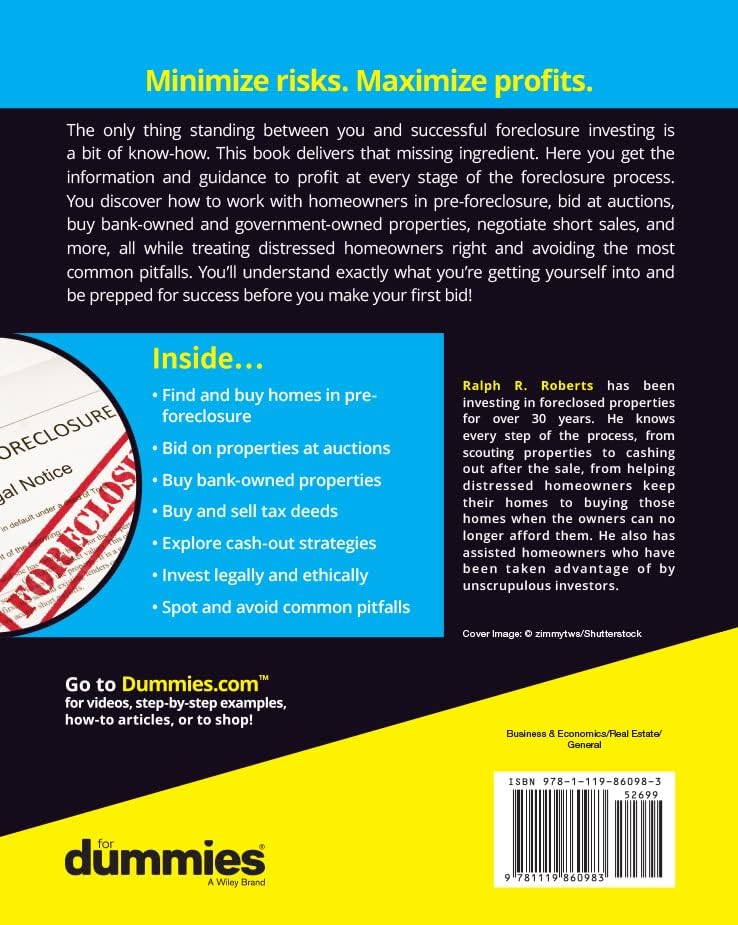 Foreclosure Investing For Dummies by Ralph R. Roberts