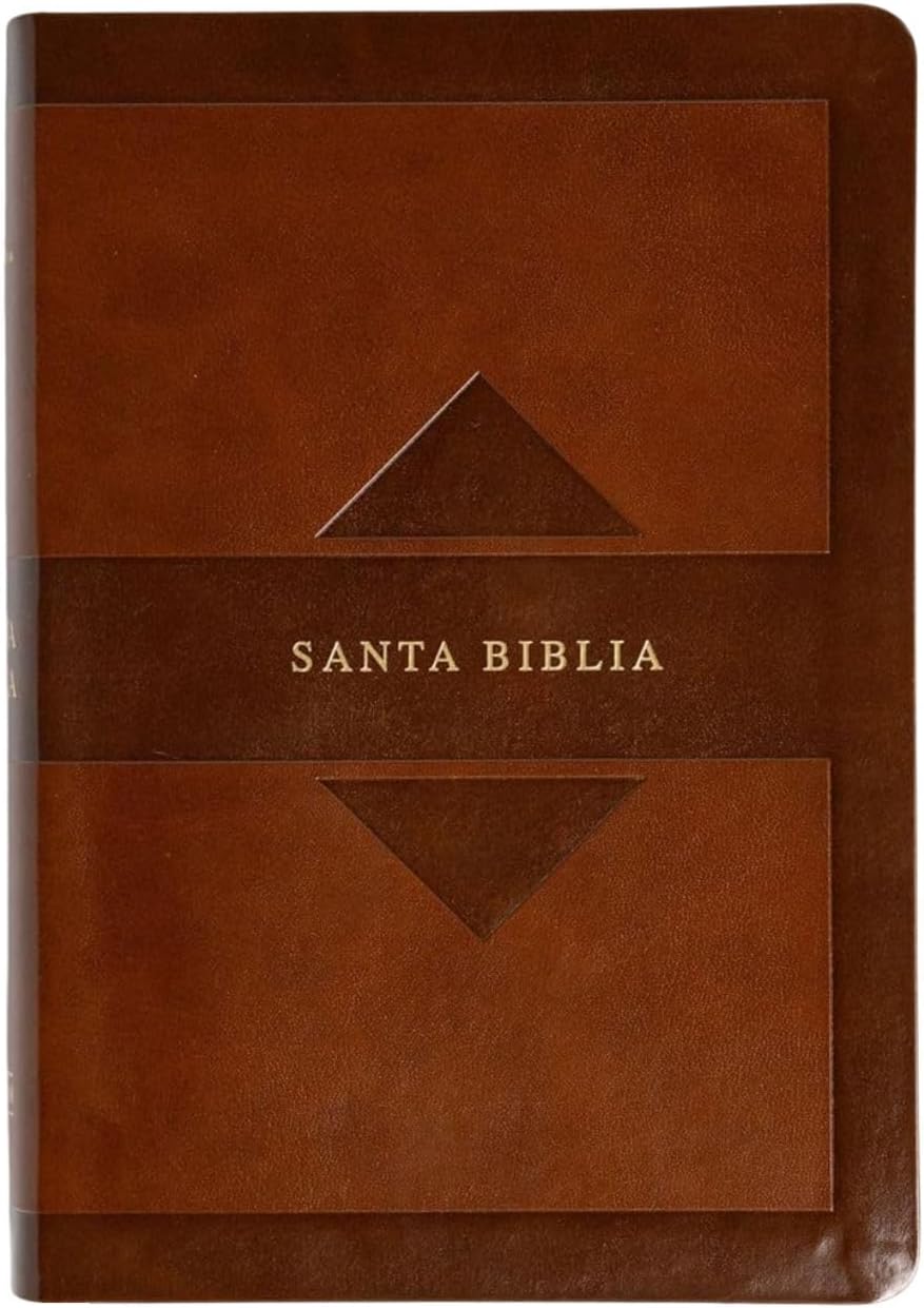 RVR 1960 Biblia letra grande tamaño manual edición tierra santa, café símil piel Mass Market: Santa Biblia (Spanish Edition) by B&H Español Editorial Staff
