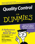 Quality Control for Dummies by Larry Webber