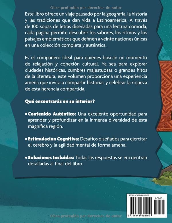 Sopa de Letras para Adultos: Un Viaje por Latinoamérica en Español y Letra Grande | Spanish Word Search for Adults in Large Print (Regalos para Personas Mayores) (Spanish Edition) by Lisa Bennett