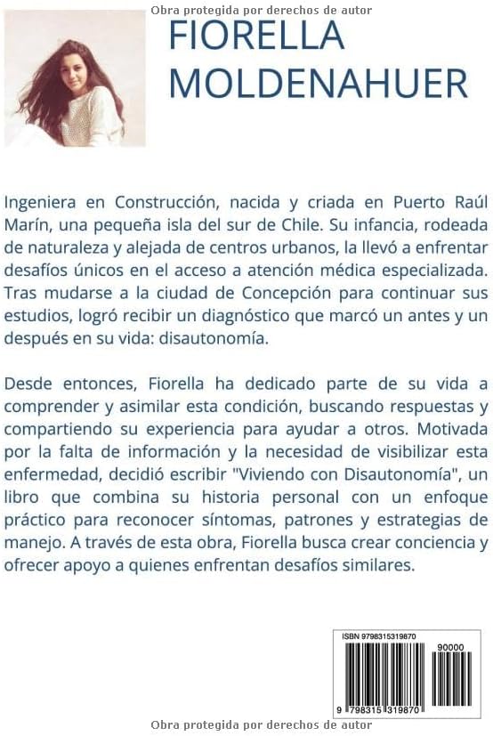 VIVIENDO CON DISAUTONOMIA: CONOCER, ENTENDER Y VIVIR MEJOR (Spanish Edition) by Fiorella Moldenhauer