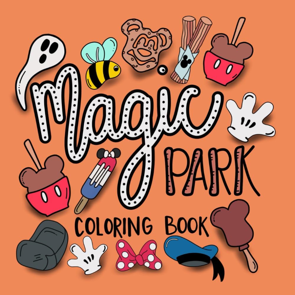 Magical Park Coloring Book: Simple And Bold Designs For Children and Adults by Jessica Oatman