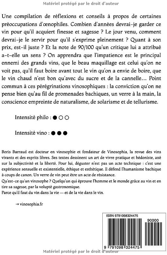 Le temps du vin: Et autres chroniques vinosophiques (French Edition) by Boris Barraud