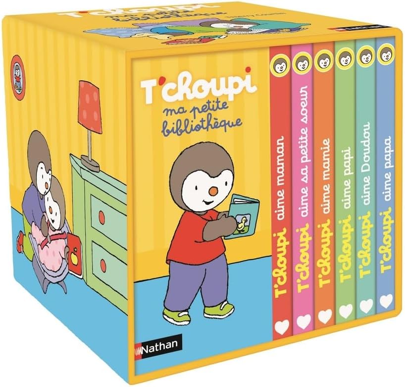 Ma petite bibliothèque T'choupi by Thierry Courtin