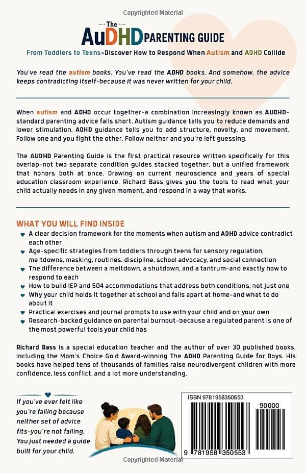 The AuDHD Parenting Guide: From Toddlers to Teens: Discover How to Respond When Autism and ADHD Collide (Successful Parenting) by Richard Bass
