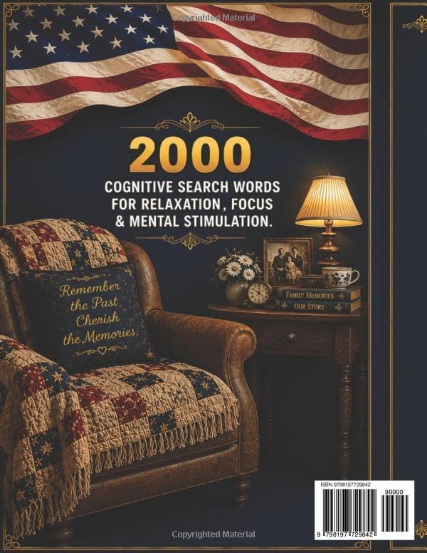 LARGE PRINT EASY & RELAXING WORD SEARCH PUZZLES FOR SENIORS: MEMORY: 2000 COGNITIVE SEARCH WORDS FOR RELAXATION, FOCUS & MENTAL STIMULATION by Brian R Flynn