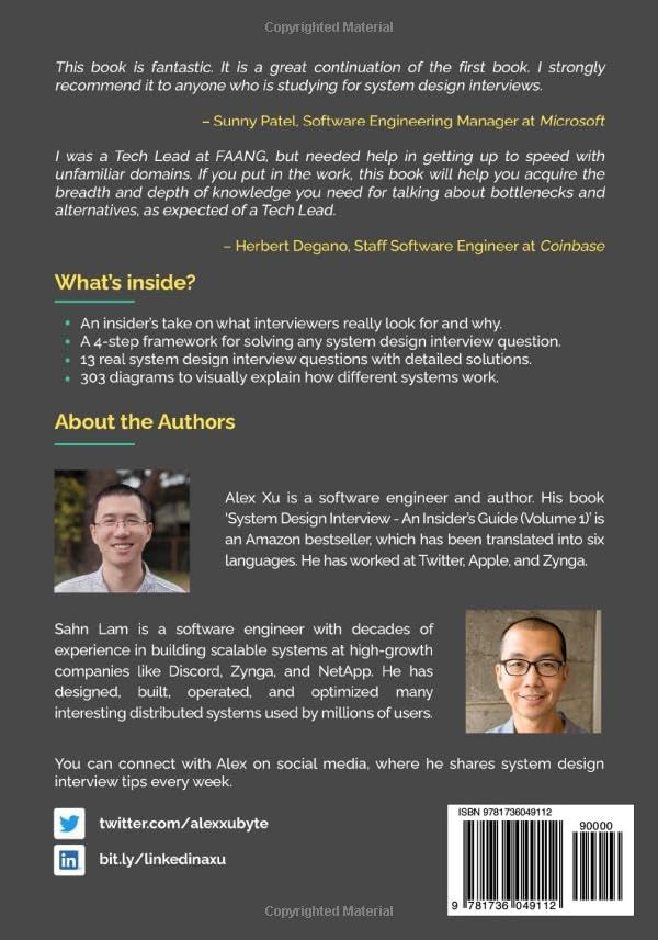 System Design Interview – An Insider's Guide: Volume 2 by Alex Xu