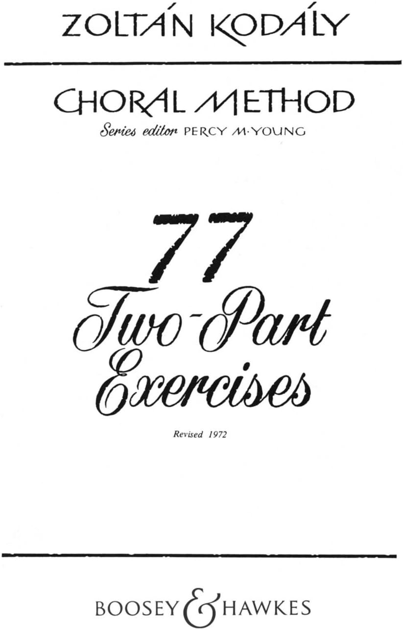 Choral Method: 77 Two-Part Exercises. Vol. 5. children's choir. by Percy M. Young
