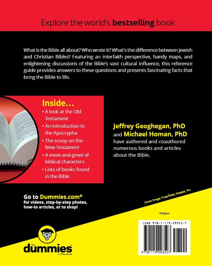 The Bible For Dummies (For Dummies (Religion & Spirituality)) by Jeffrey Geoghegan